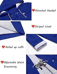 ZHENWEI Womens Lightweight Hooded Waterproof Active
