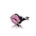 MINI-FACTORY Car Bling Interior Accessories, Car Air Vent Rhinestone Diamond Decoration - Pink Lipstick (Length:2