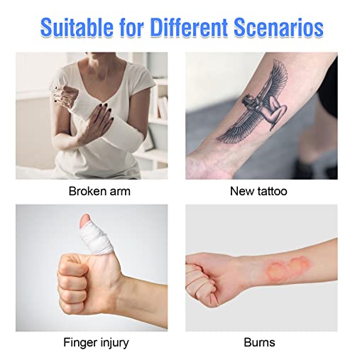 Waterproof Cast Covers for Shower Arm, Watertight Arm Cast Covers for Shower Adult, Soft Comfortable Cast Protector Cast Bag for Elbow Wrist Hand Finger After Surgery, Reusable