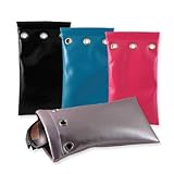 Sunglass Pouch & Eyeglass Pouch | Squeeze Top XL Eyeglass Case with Cleaning Cloth | A Medium To Oversized Sunglasses Case | Best Glasses Case, Smart Phone Case & Makeup Pouch