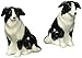 Cosmos Gifts Ceramic Border Collie Salt and Pepper Set, 2-1/2-Inch