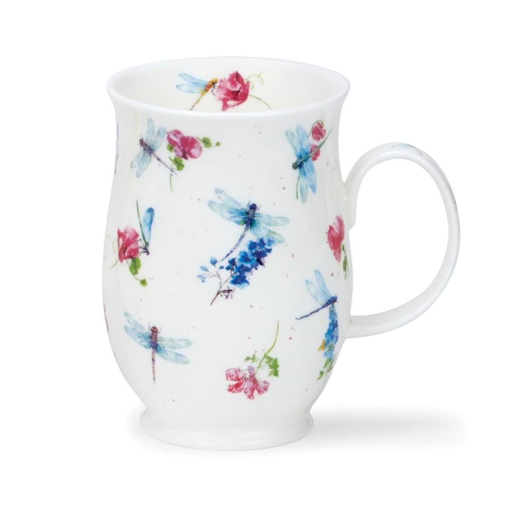 DUNOON Sweet Nectar Suffolk Shape Mug 0.3 Litre Bee, Dragonfly ot Ladybird (Dragonfly)