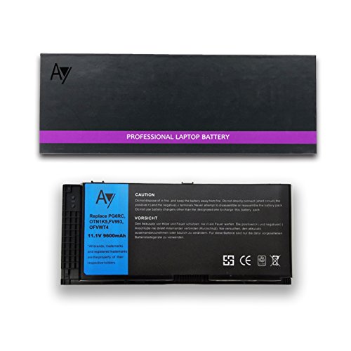 DELL FV993 Battery [11.1V / 107WH]. AY High-Performance Replacement Laptop Battery for Dell Precision M4600 M4700 M4800 M6600 M6700 M6800 Series, Compatible FV993 FJJ4W PG6RC V7M28