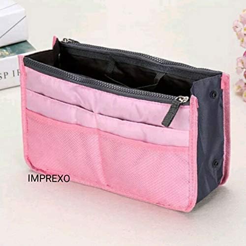 Imprexo handbag organiser & purse switcher, Pink (13 pockets)
