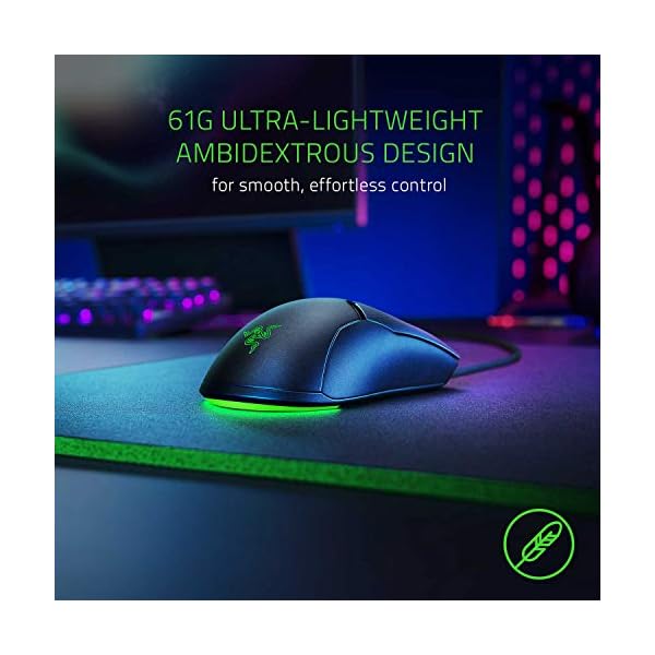 Razer-Viper-Mini-Gaming-Mouse-Ambidextrous-Gaming-Mouse-Only-61-g-8500-DPI-Optical-Sensor-DPI-Razer-Speedflex-Cable-and-Chroma-RGB-Ilumiation-Black Razer Viper Mini - Wired Gaming Mouse for PC/Mac (Ultralight 61g, Ambidextrous, Speedflex Cable, 8,500 DPI Optical…