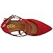 Ollio Women Shoes Cross Strap Back Zipper Stiletto High Heel Faux Suede Pumps