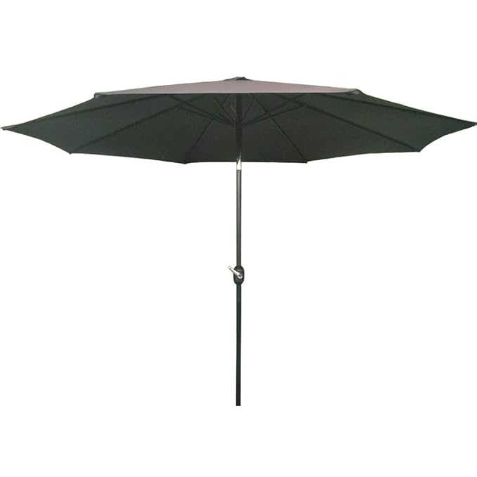 HENGMEI 300cm ALU Sonnenschirm Gartenschirm Terrassenschirm Marktschirm Ampelschirm Strandschirm Kurbelschirm mit UV Schutz 4