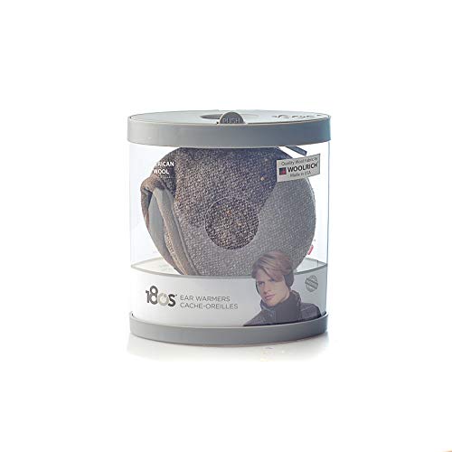 180s Men's American Wool Behind-the-Head Ear Warmer (Brown Tweed)