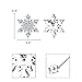 EleQueen 925 Sterling Silver Cubic Zirconia Winter Snowflake Stud Earrings Clear