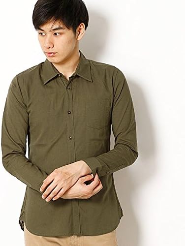 Amazon モルガンオム Morgan Homme クールマックスリネンシャツ カーキ 09 L 服 ファッション小物 通販