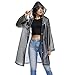 UNIQUEBELLA EVA Raincoat Waterproof Rain Poncho Reusable Unisex for Women Long Rain Cape
