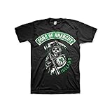 Officially Licensed Merchandise Sons Of Anarchy Ireland T-Shirt (Black), Large
