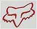 Fox Racing Mens Fox Head TDC Sticker,Red 1,One Size