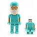 16GB USB Drives Cartoon Doctor Robot USB Flash Drives for mother Gift-GREEN