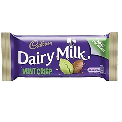 Cadbury Dairy Milk Mint Crisp 49g (Pack 
