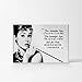 Smile Art Design Audrey Hepburn Breakfast at Tiffany`s Quotes Canvas Print Decorative Art Modern Wall Decor Artwork Bedroom Living Room Wall Art Ready to Hang Made in the USA 8x12