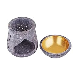 4 Inch Oil Warmer Aromatherapy Burner - Soapstone