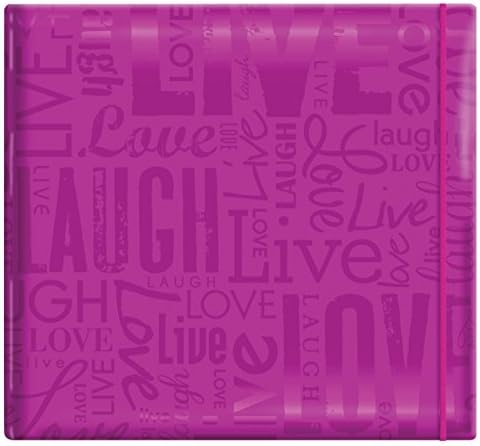 MBI Gloss Post Bound Scrapbook 12 x 12-Inch-Live, Love & Laugh, Bright Purple, 12