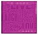 MBI Embossed Gloss Expressions Top Load Live, Laugh, Love Scrapbook, Purple (848117)