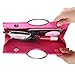 Fashion Road Womens Luxury Evening Wedding Party Purse Clutch Rhinestone Satin Pleated Handbag Wallet Black
