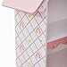 Fantasy Fields - Swan Lake Ballerina Kids Wooden Bookshelf with 3-Tier Shelf and Cabinet for Girls' Bedroom - House Shape, Hand-Crafted & Hand-Painted Furniture - White/Pink (TD-12717A)