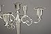 Happy Lifestyles Classic Beautiful Metal Candle Stick Candle Holder 5 Stands Silver