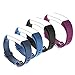 Letsfit ID130Plus HR Replacement Bands, Adjustable Accessory Bands Fitness Tracker ID130Plus HR, ID130Plus Color HR, 4 Pack (Black, Blue, Purple, Grey)