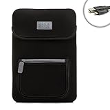 USA Gear Protective Neoprene Tablet Case Cover with Carrying Handle Strap, Zippered Accessory Pocket & Scratch-Free Interior Lining Works with Vanquisher IP67 8-Inch Tablet & More!