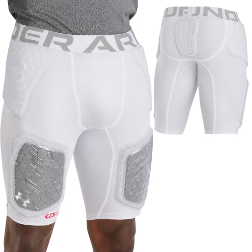 Under Armour Unisexs Gameday Pro Football Pant, White, 3XL