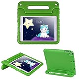 HDE iPad 6th Generation Case for Kids - iPad 9.7 inch 5th and 6th Generation Cases for Kids Shock Proof Protective Light Weight Cover with Handle Stand for Apple iPad 9.7 with Pencil Holder - Green