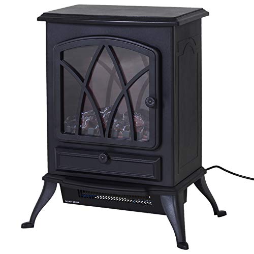 HOMCOM Elektrokamin Kamin Kaminofen Elektrischer Wandkamin (Modell6