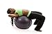 Exercise Ball - Professional Grade Anti-Burst Fitness, Balance Ball for Pilates, Yoga, Birthing, Stability Gym Workout Training and Physical Therapy (Black, 75 cm)