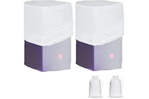 Skyour White 10"/12"/15" PA DJ Speaker Cover Scrim 2PCS Stretchy Speaker Cover for Wedding Church Club (RSC128W)