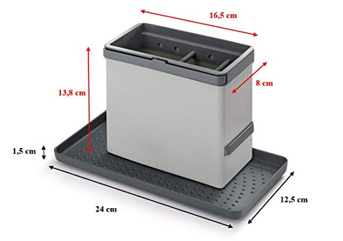 Metaltex-Tidy-Tex-Organizador-Modular-de-Limpieza-de-Cocina-Gris