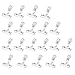 50PACK Clear Plastic Rotatable POP Clip-on Style Merchandise Sign Display Clip Tag Holders (50Pack)