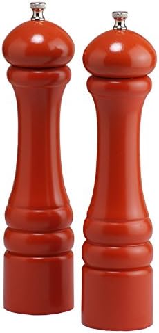 Chef Specialties 10" Imperial Pepper Mill and Salt Mill Set, Butternut Orange