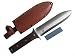 Hori Hori Multi-use Japanese Garden and Camping Knife/Digging Tool-(A Gardeners Dream) Thick Sharp Stainless Steel Blade - Heavy Riveted Leather Sheath - Whetstone Sharpening Stone
