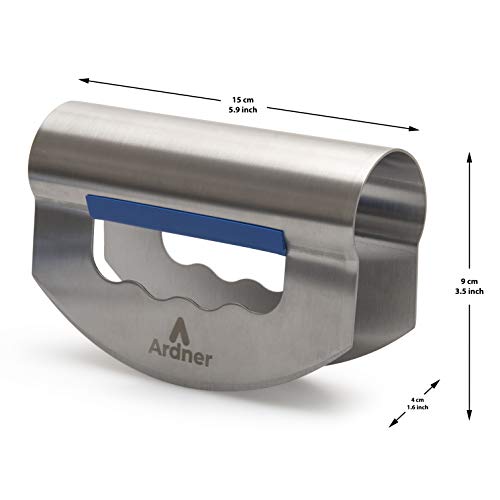 Ardner Mezzaluna salad chopper stainless steel double blade with