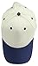 Plain Baseball Cap in Navy Blue and Stone Gray