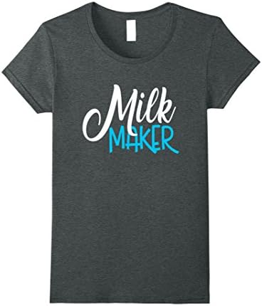 Womens Funny Breastfeeding Shirt Milk Maker Mom Mum Mommy Baby Large Dark Heather