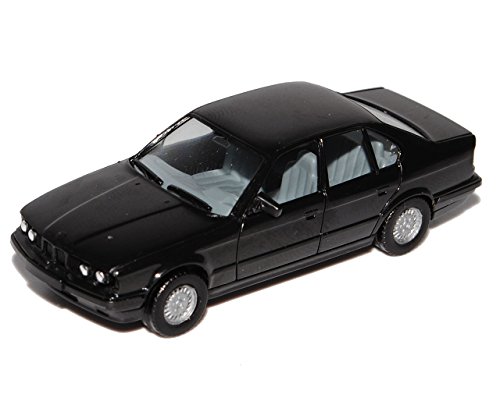 B-M-W 5er E34 Limousine Schwarz 1987-1996 Bausatz Kit H0 1/87 Herpa Modell Auto mit individiuellem Wunschkennzeichen – Bild 3