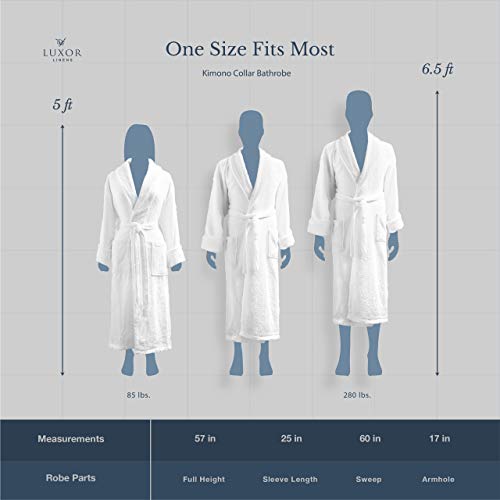 Luxor Linens Terry Cloth Bathrobes 100 Egyptian Cotton His & Her