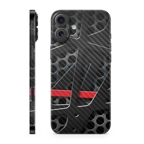 Carbon Fiber Phone Skin Compatible with Apple iPhone 16 Plus - Tech Web - Premi…