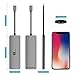 1byone USB C Hub 9 in 1 Aluminum Multiport Adapter With USB-C Charging, Port of Mic/Audio,3 USB 3.0 ports, HDMI, SD, MICro SD for Macbook Pro, Surface Pro,Notebook PC, USB Flash Drives and More