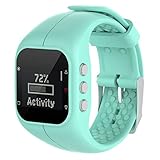Coohole New Soft Silicone Rubber Watch Band Wrist Strap For Polar A300 Fitness Watch (Sky Blue)