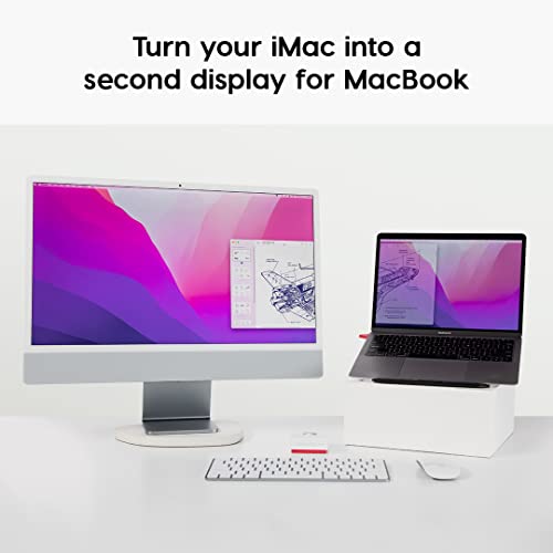 Astropad Luna Display - Laptop Screen Extender, Turn Your iPad or MacBook into a Wireless Monitor, Portable Dual Monitor Setup, USB-C Port Laptop Monitor Extender Compatible with Mac and Windows