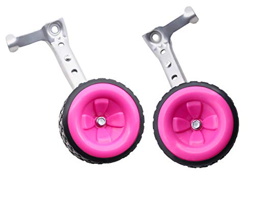 MOSHAY Bicycle Training Wheels Fits 16 18 20 22 24 inch Kids Variable Bike (D-Purple)