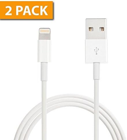 30 Pin to 8 Pin [Set of 2] Cord Connector / Cable Adaptor Converter - Original White - [iPods / iPhones / iPads New to Old]