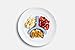Large Silicone Plate Divider - Divided Dinner Plates for Sensory Issues Portion Control - 2 Pack