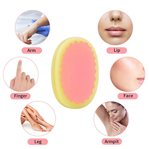 Facial Hair Removal for Women, TOPOINT Flawless Painless Hair Remover Depilation Sponge Pads for Face Lip Armpit Chin Cheek Leg